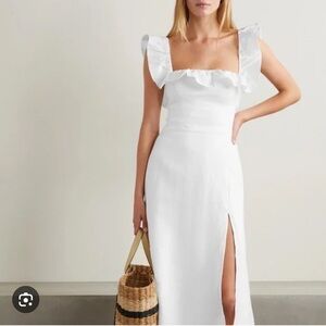 Reformation Amethyst Dress in White